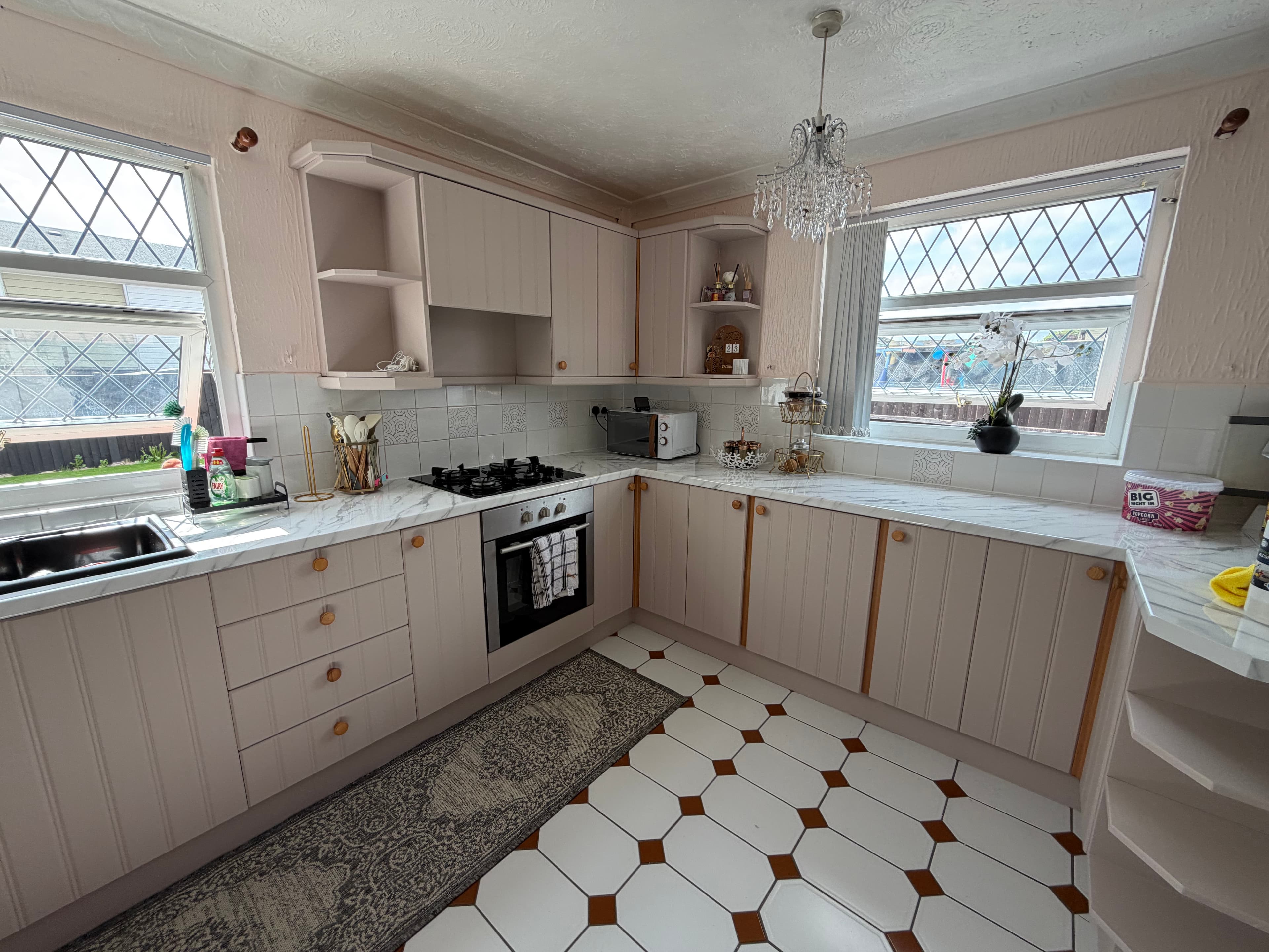 Completed kitchen wrap transformation for a Sheffield homeowner